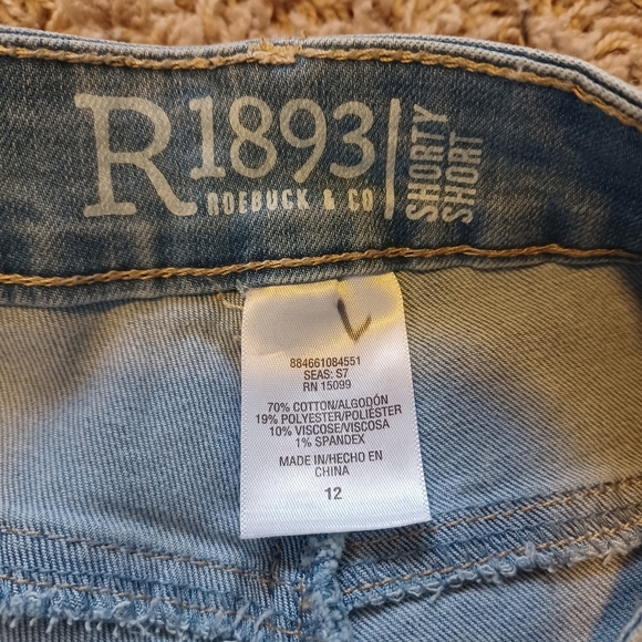 Roebuck & Co.R 1893 Women's Blue Jean Shorts - Picture 3 of 7